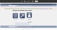 Desktop Screenshot of bugs.gpodder.org